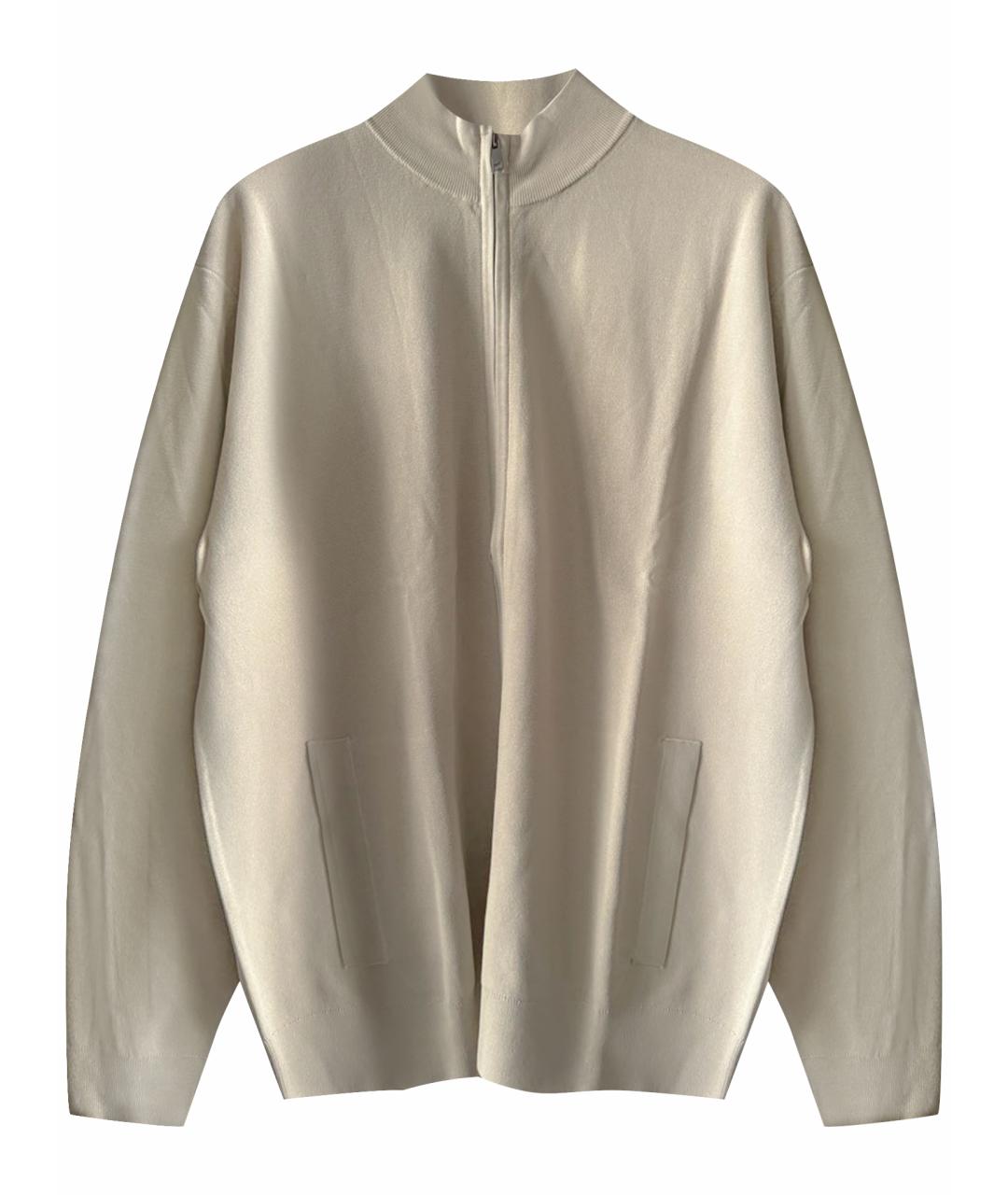 12 STOREEZ Бежевый вискозный джемпер / свитер, фото 1