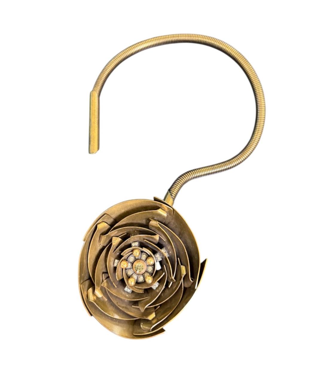 LANVIN Золотое металлическое колье, фото 1