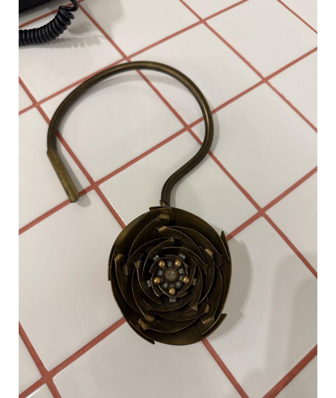 LANVIN Золотое металлическое колье, фото 5