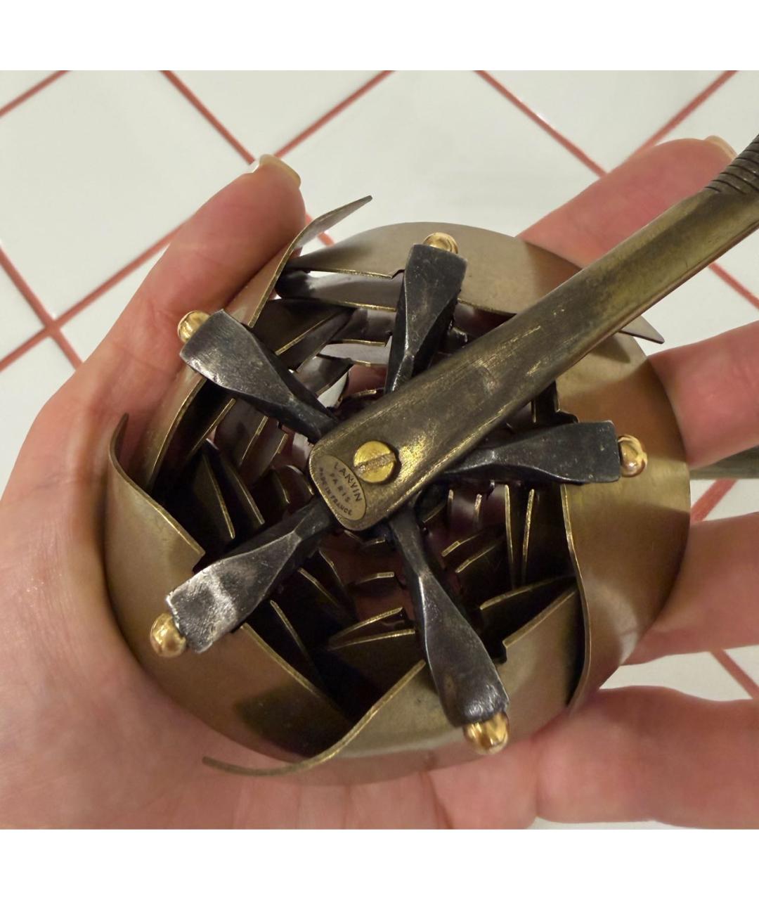 LANVIN Золотое металлическое колье, фото 4