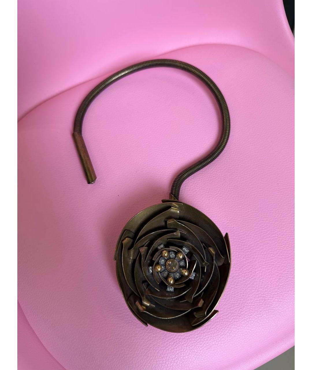 LANVIN Золотое металлическое колье, фото 6