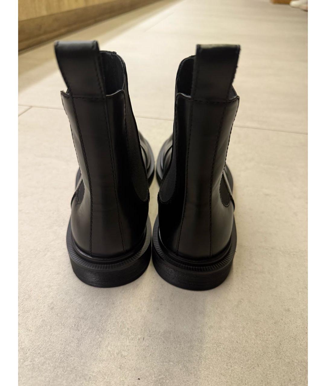 THE ROW Черные кожаные ботинки, фото 3