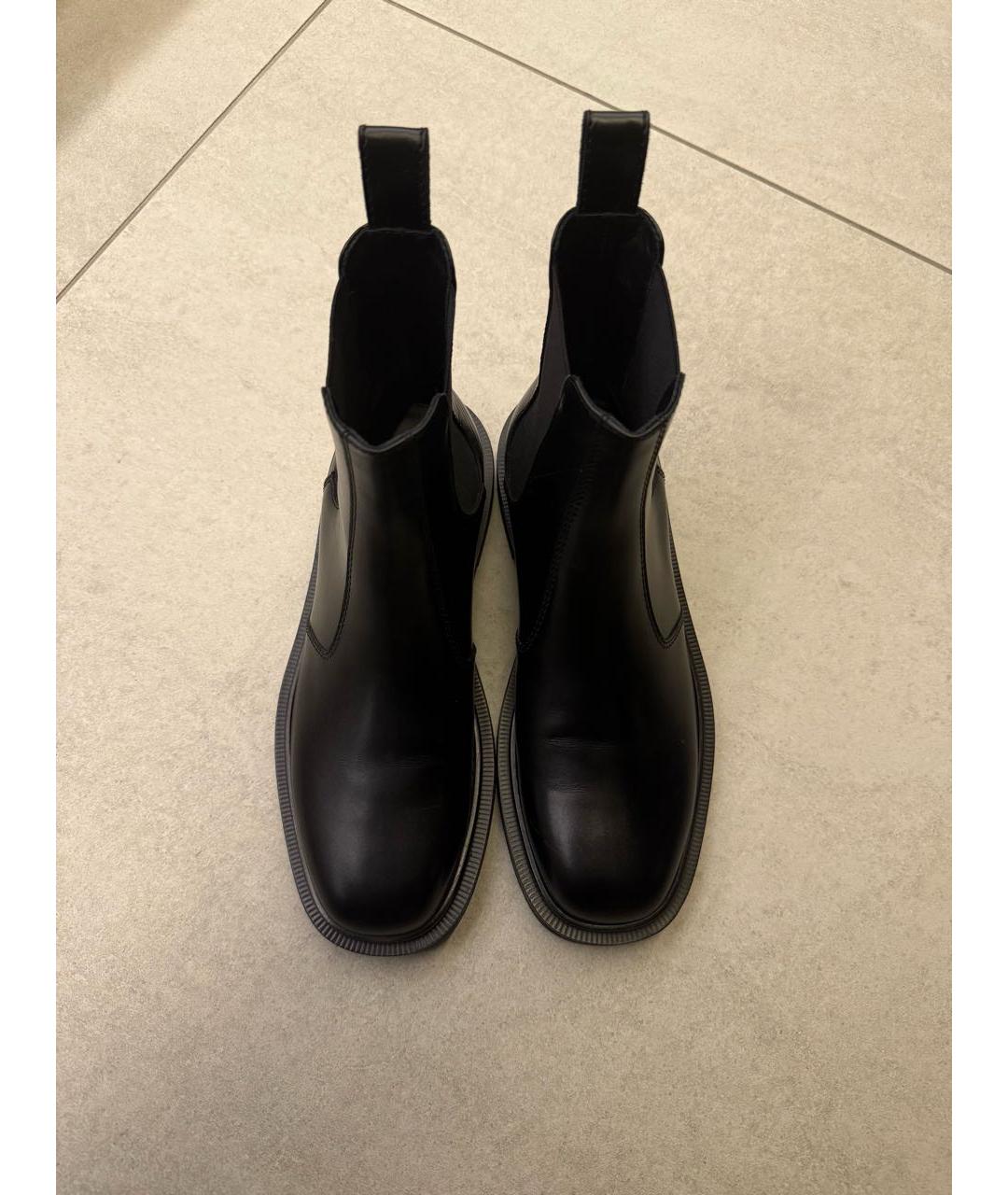THE ROW Черные кожаные ботинки, фото 2