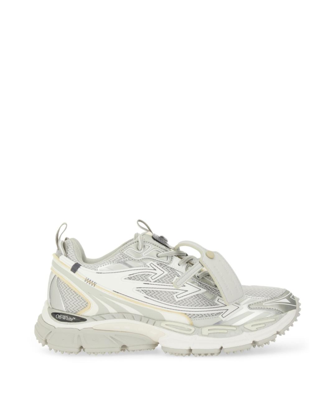 OFF-WHITE Серые текстильные кроссовки, фото 1