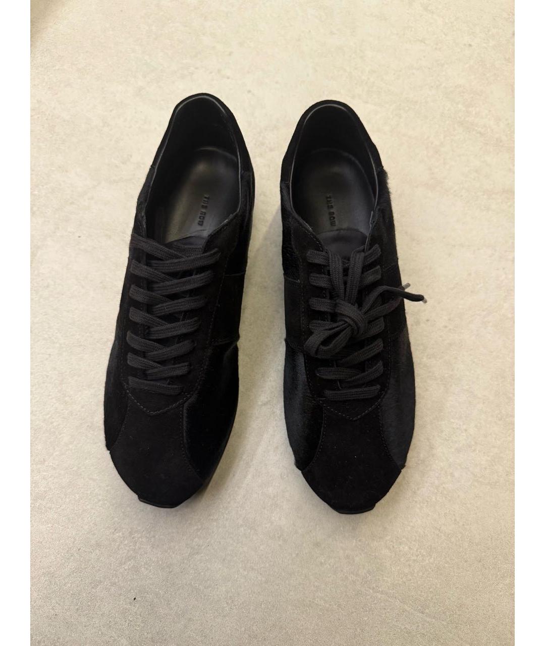 THE ROW Черные кожаные кроссовки, фото 2