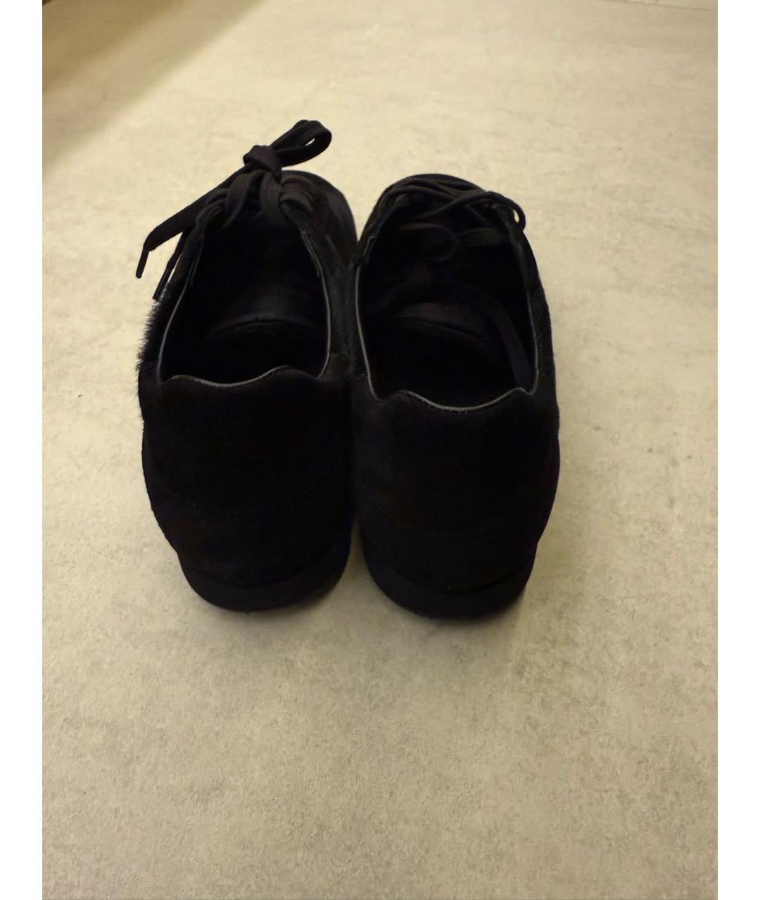 THE ROW Черные кожаные кроссовки, фото 3