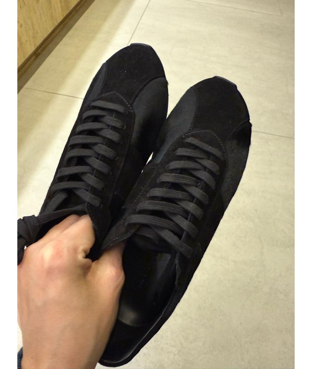 THE ROW Черные кожаные кроссовки, фото 6