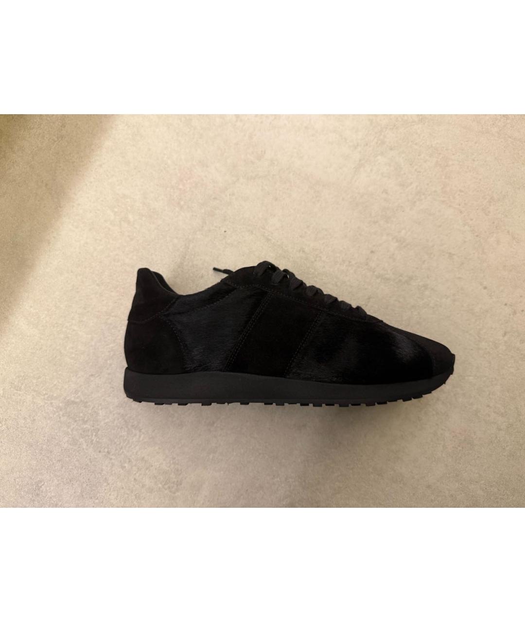 THE ROW Черные кожаные кроссовки, фото 7