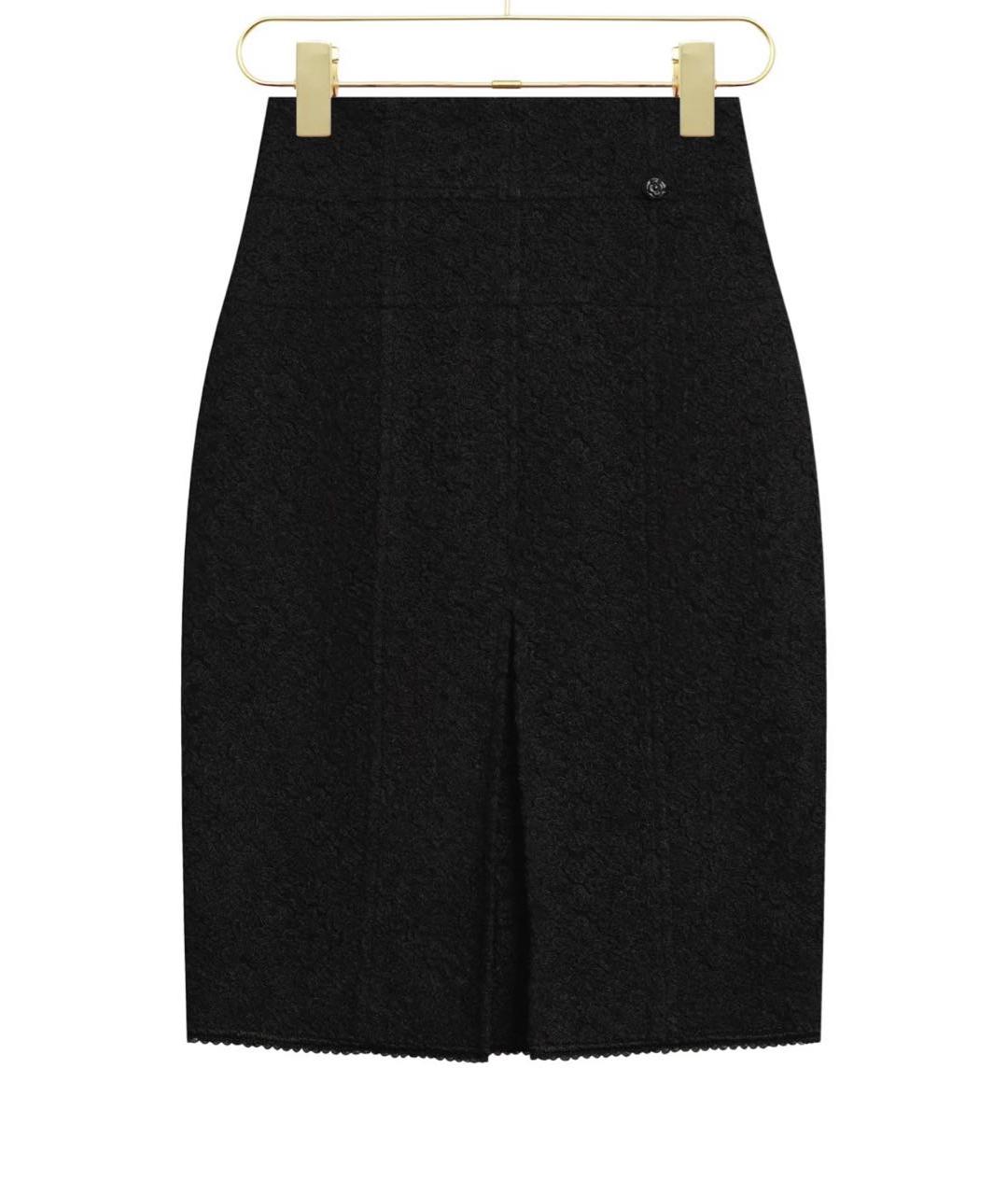 CHANEL Черная юбка миди, фото 4