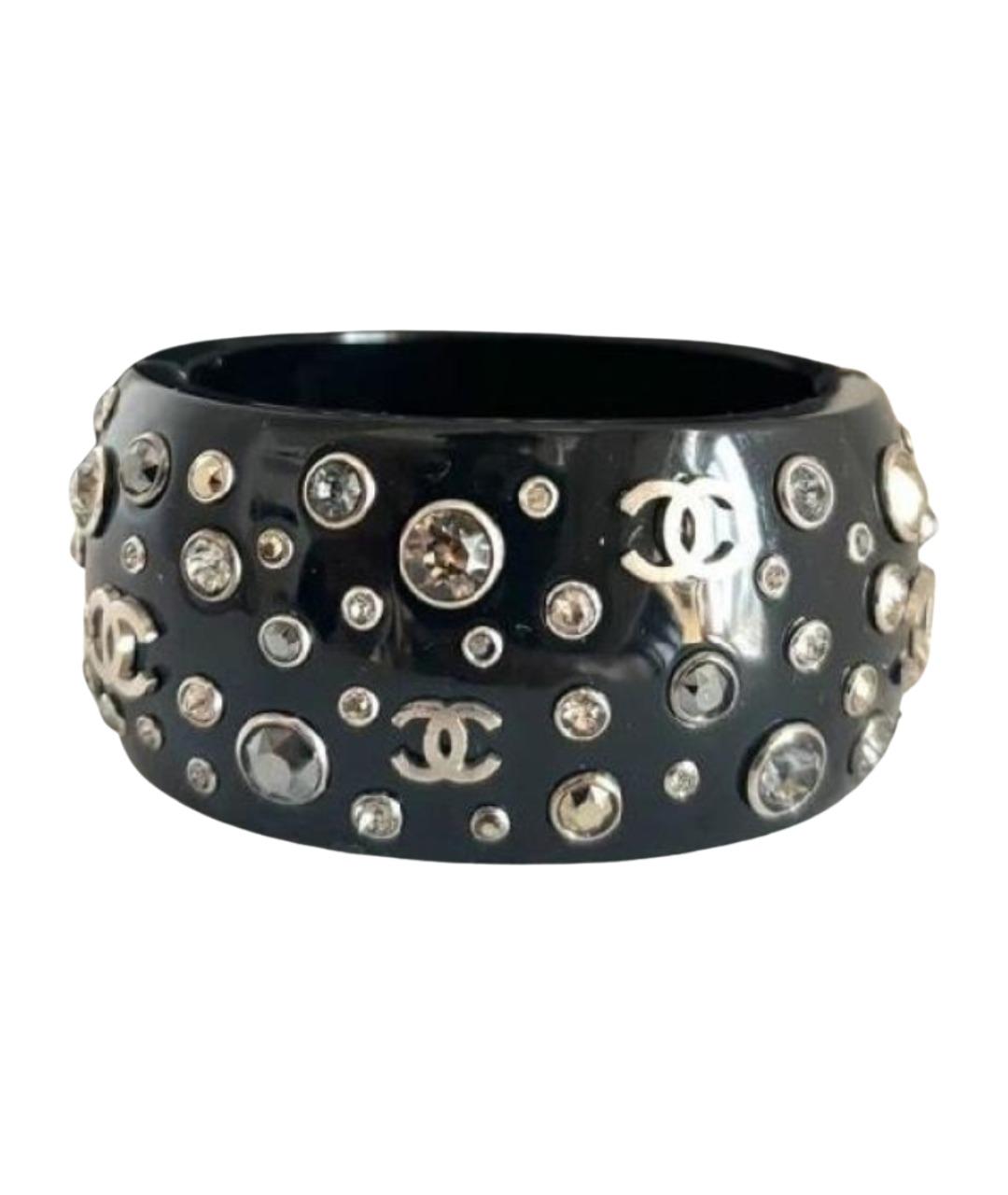 CHANEL Черный пластиковый браслет, фото 1