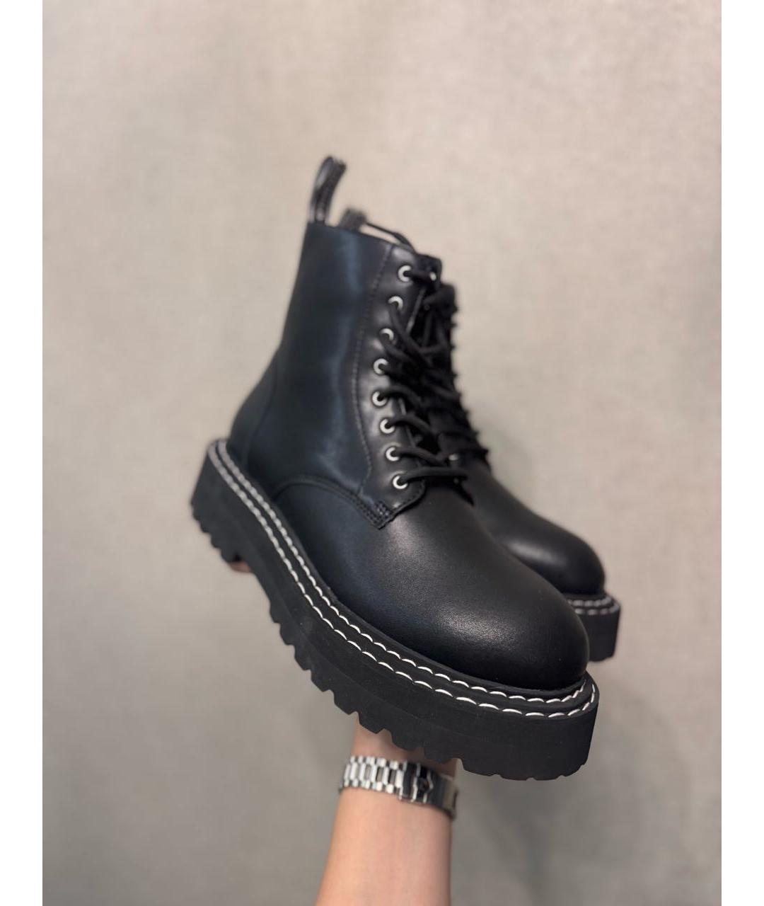 KARL LAGERFELD Черные кожаные ботинки, фото 2