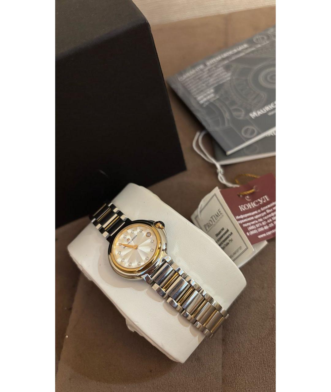 MAURICE LACROIX Серебряные стальные часы, фото 4