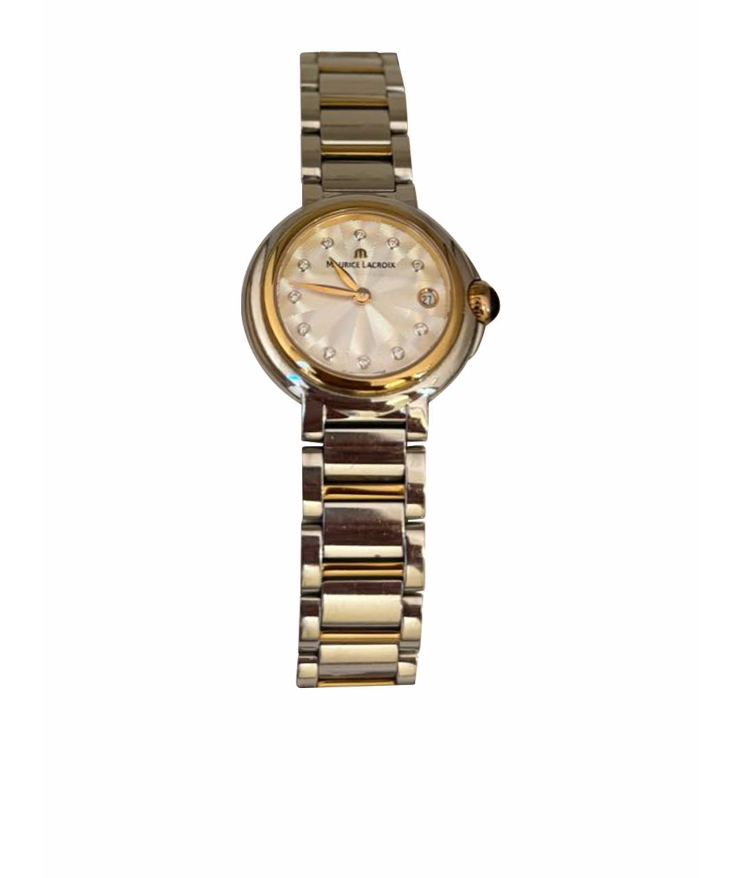 MAURICE LACROIX Серебряные стальные часы, фото 1