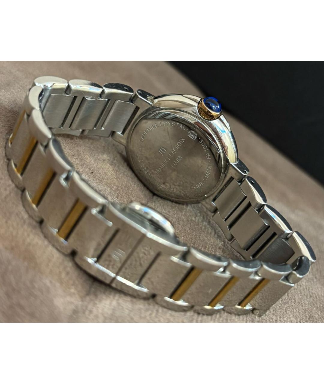 MAURICE LACROIX Серебряные стальные часы, фото 3