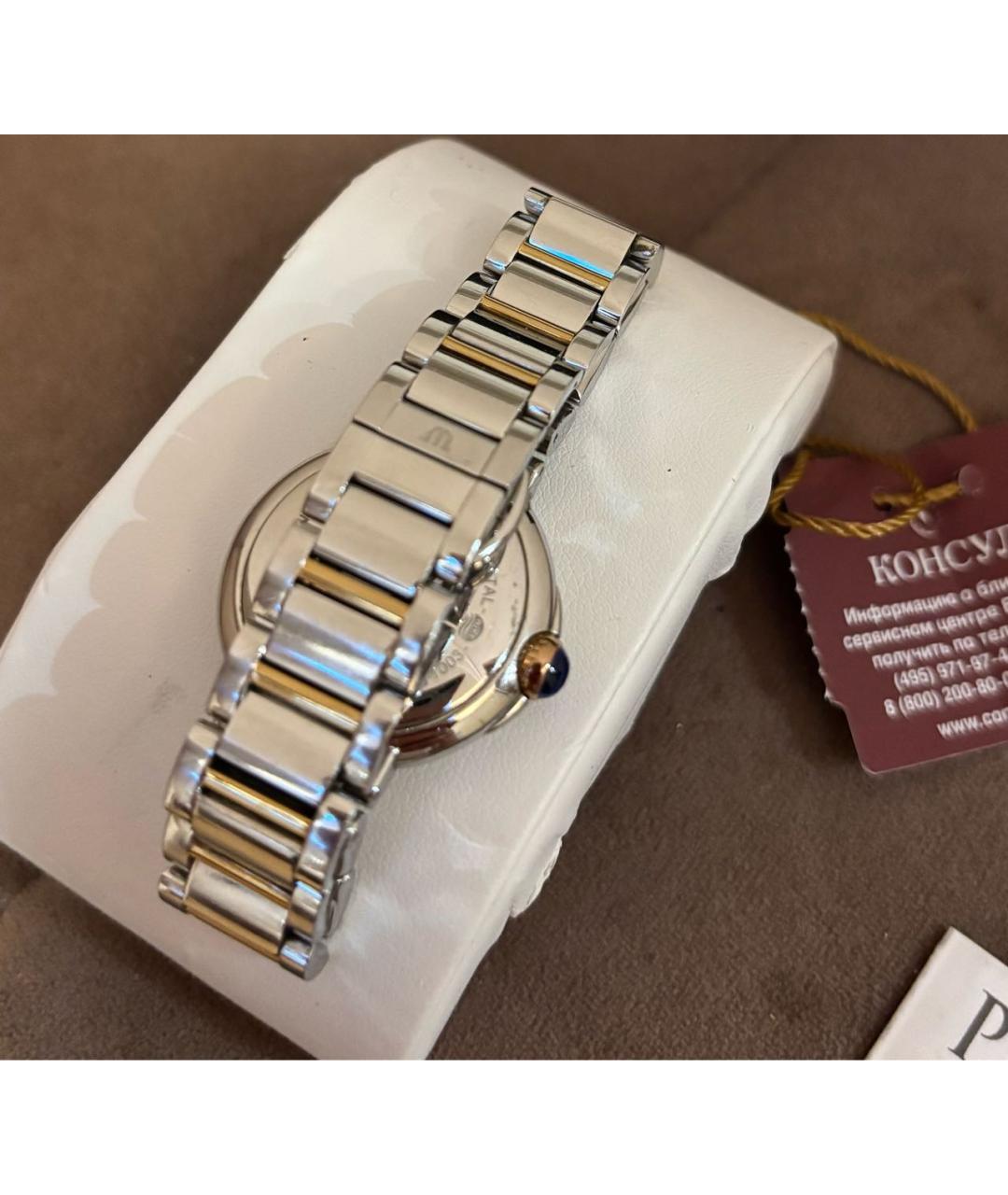 MAURICE LACROIX Серебряные стальные часы, фото 2