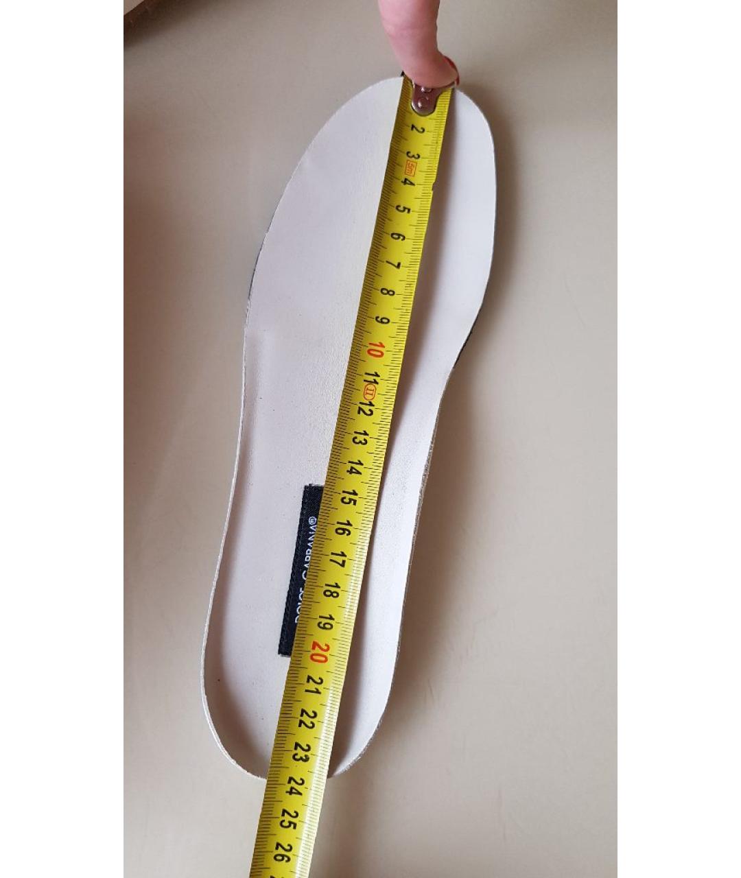 DOLCE&GABBANA Розовые кожаные кроссовки, фото 6