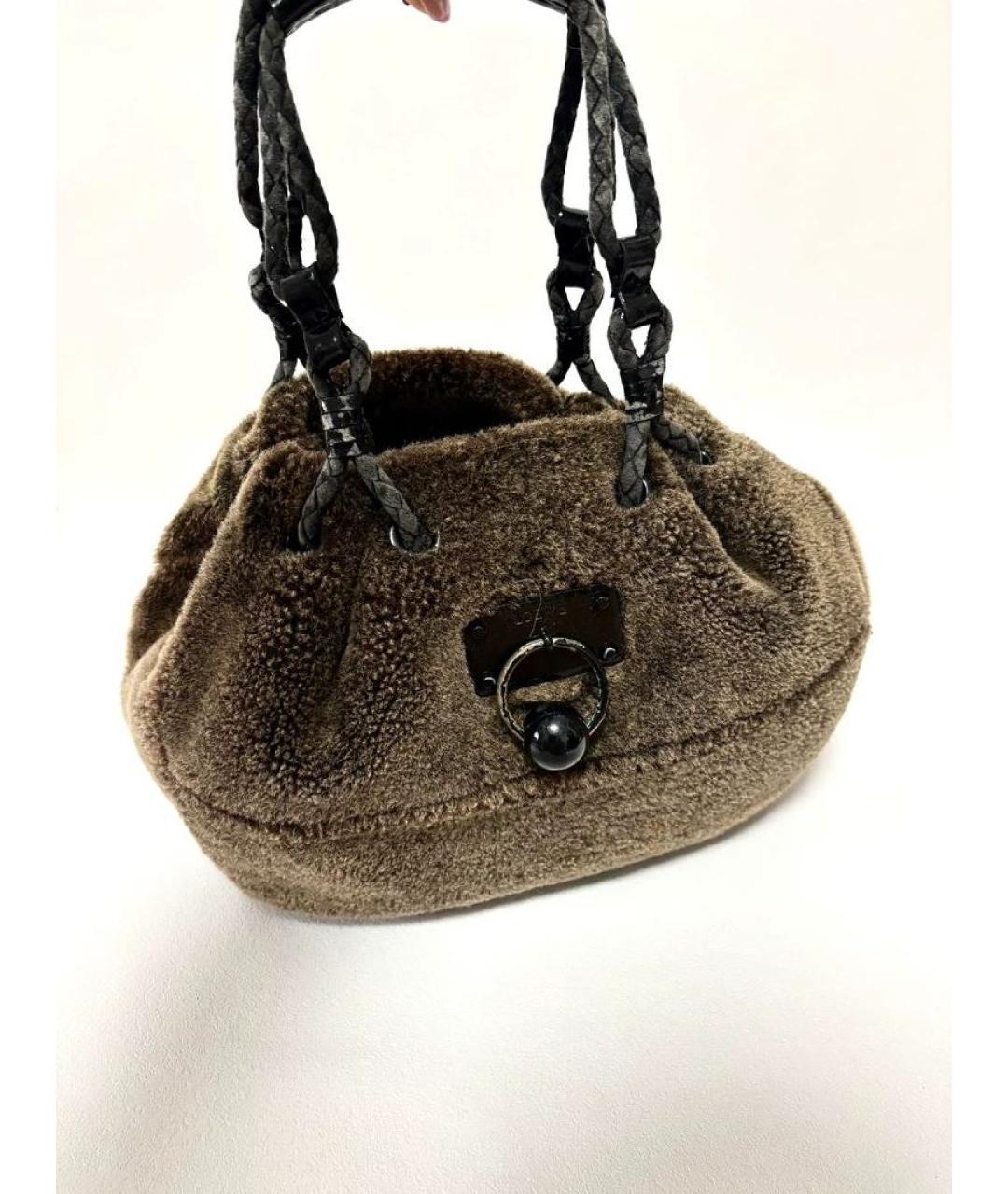 LOEWE Коричневая сумка через плечо, фото 5