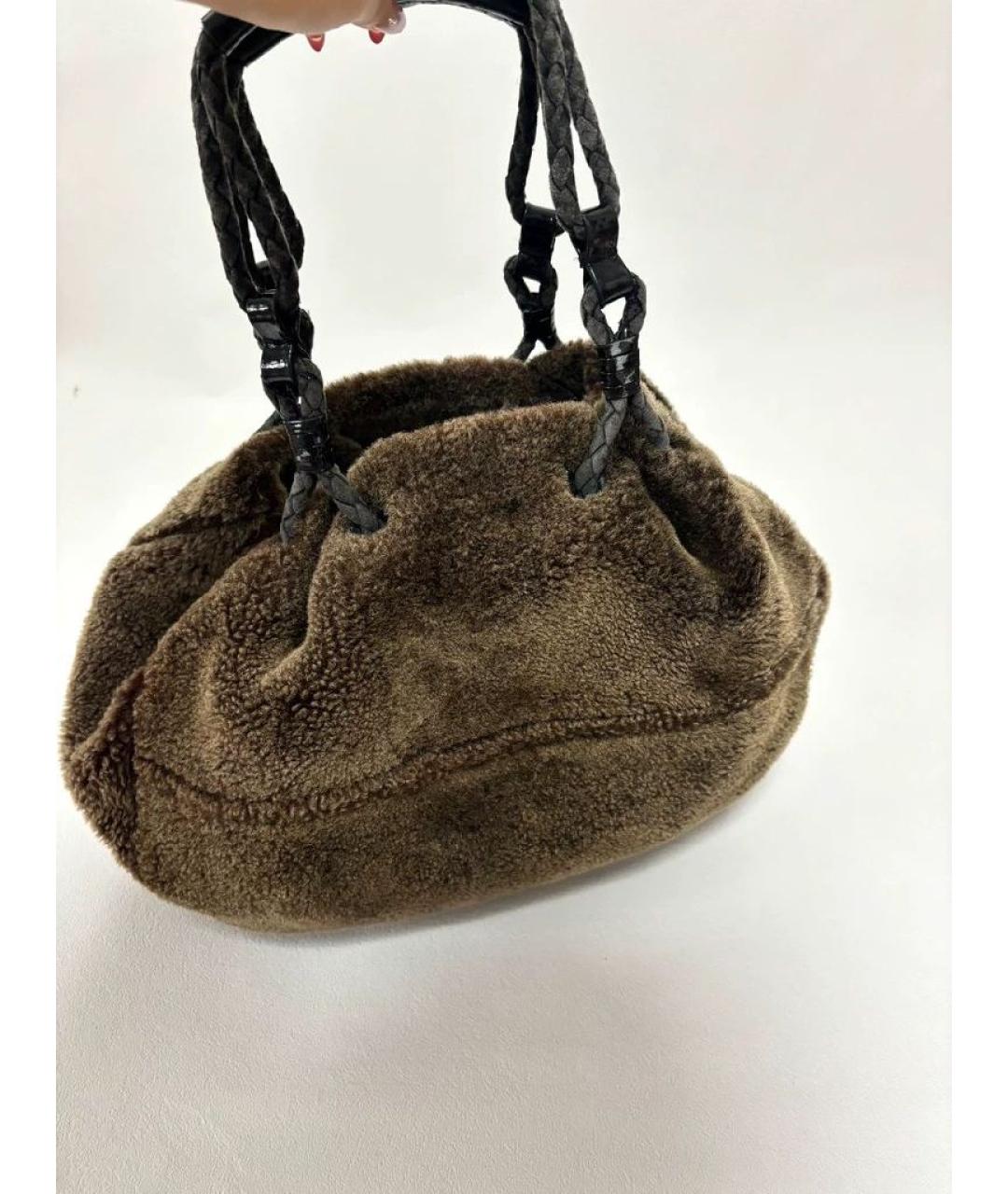 LOEWE Коричневая сумка через плечо, фото 3