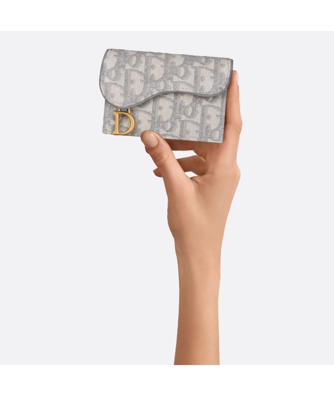 CHRISTIAN DIOR Серый кардхолдер, фото 6