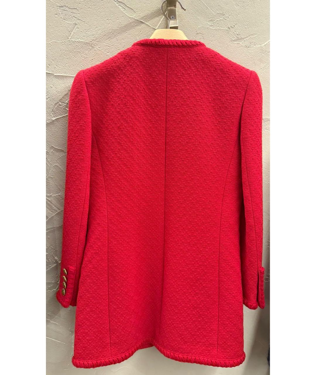 SAINT LAURENT Красный шерстяной жакет/пиджак, фото 2