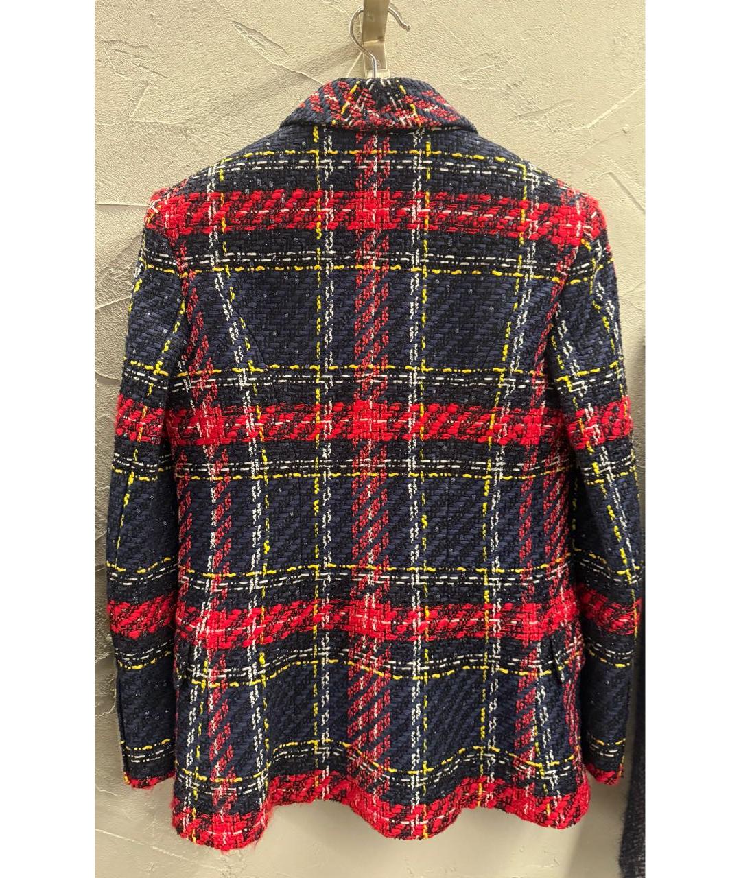 BALMAIN Темно-синий полиамидовый жакет/пиджак, фото 2