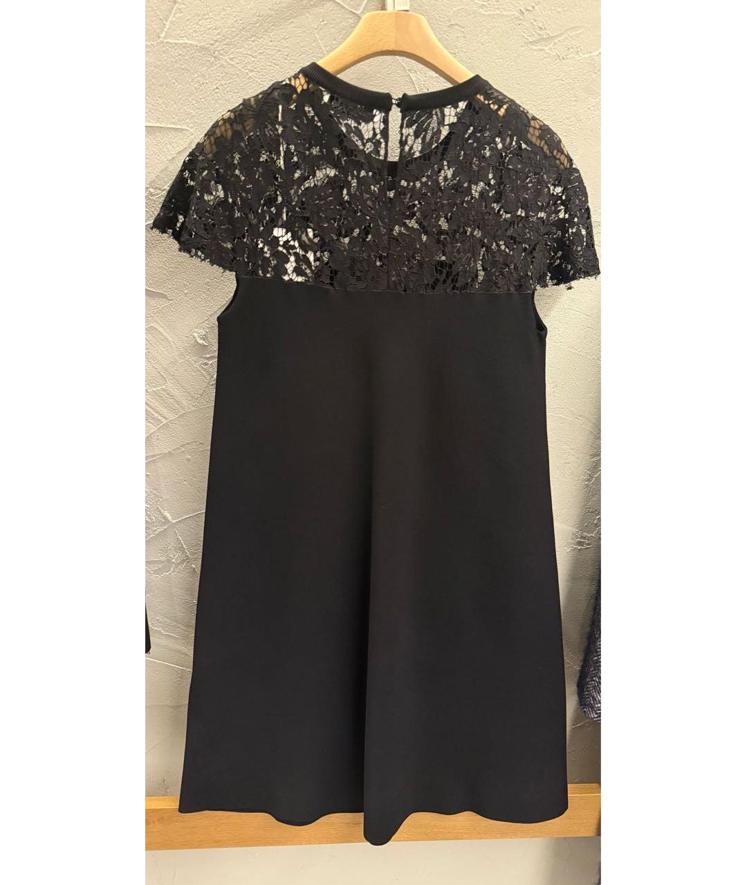 VALENTINO Черное вискозное коктейльное платье, фото 2