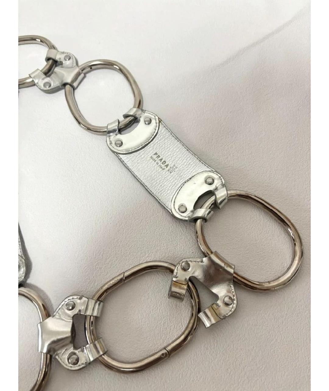 PRADA Серебрянный ремень, фото 4