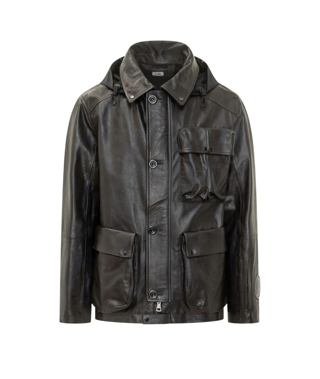 CP COMPANY Черная кожаная куртка, фото 1
