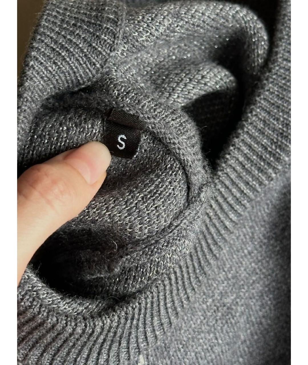PHILIPP PLEIN Серый шерстяной джемпер / свитер, фото 7