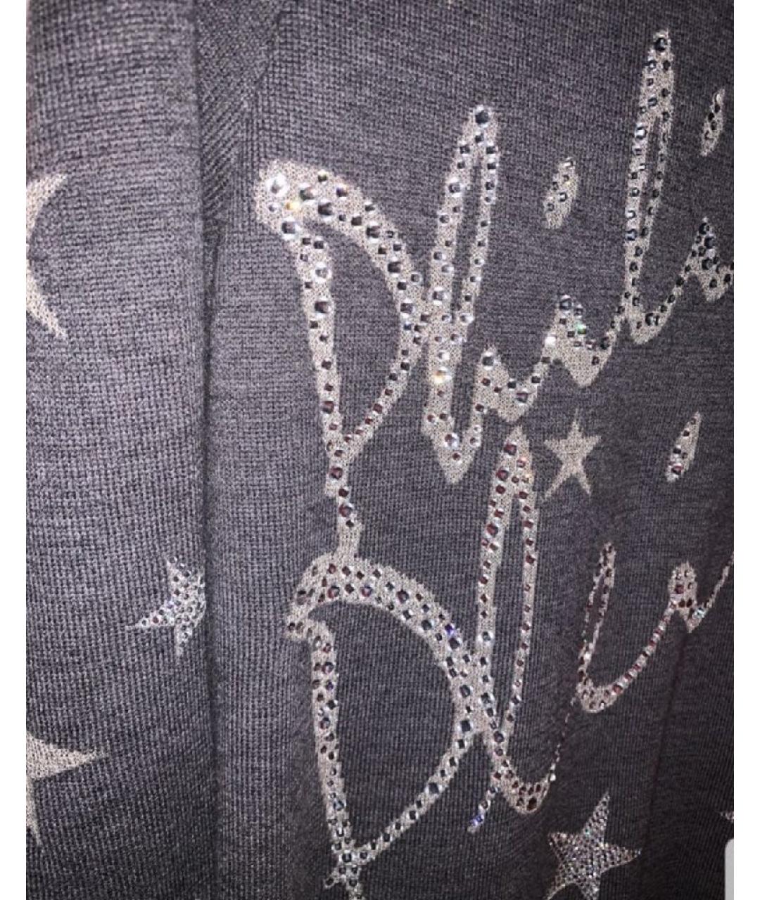 PHILIPP PLEIN Серый шерстяной джемпер / свитер, фото 6