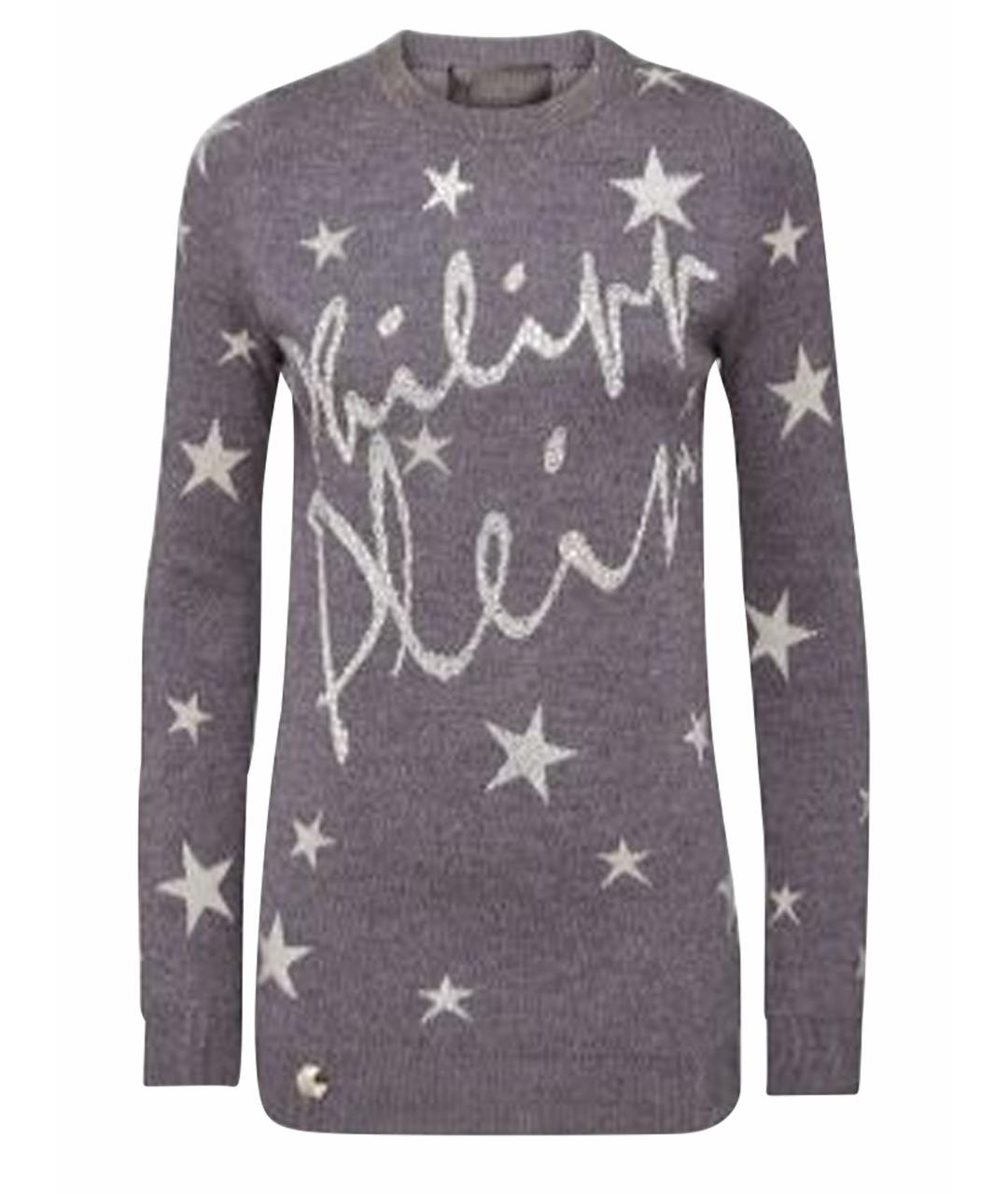 PHILIPP PLEIN Серый шерстяной джемпер / свитер, фото 1