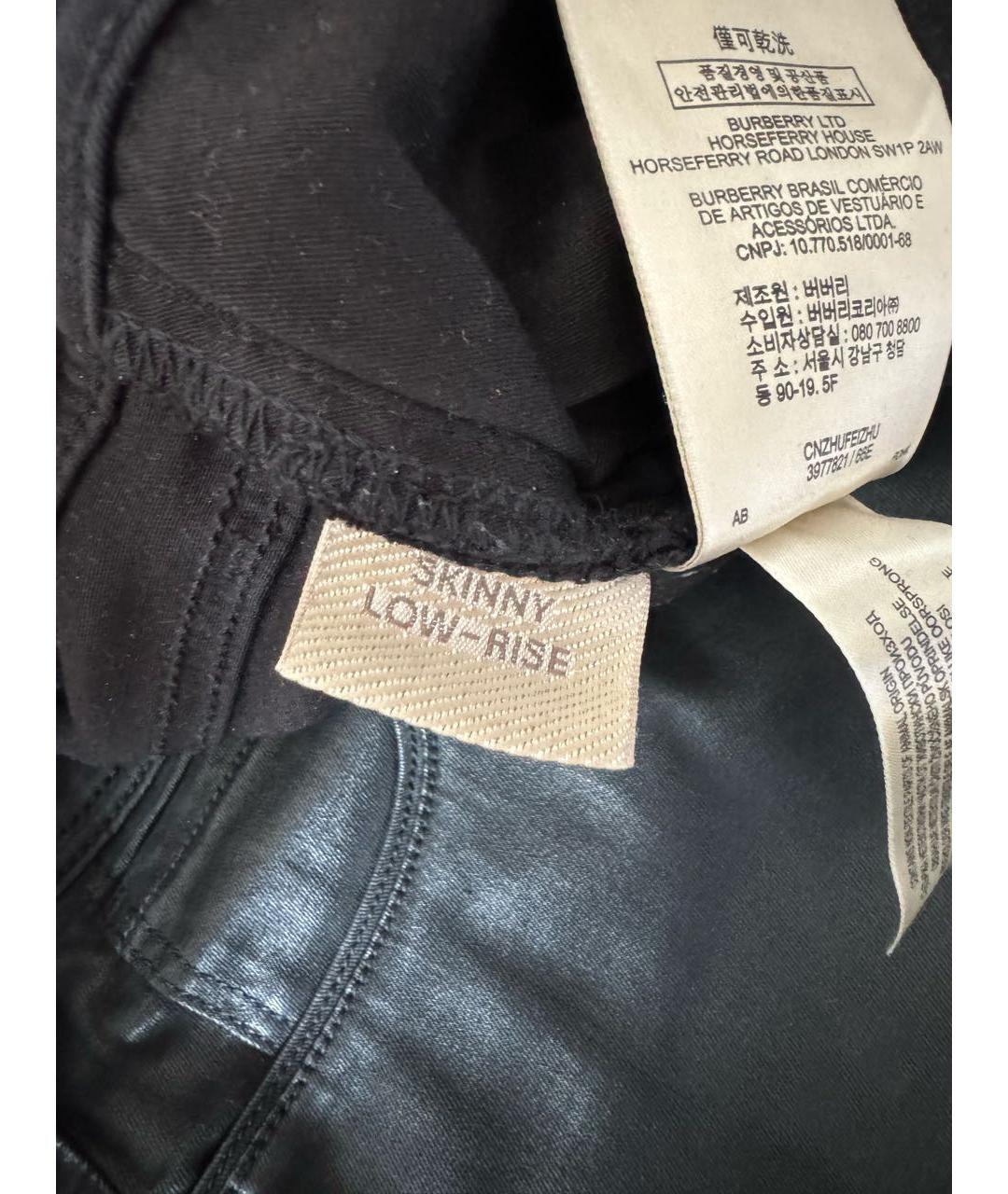 BURBERRY Черные джинсы слим, фото 6