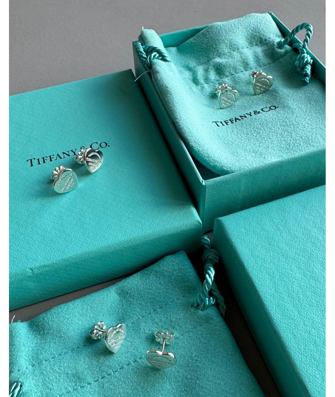 TIFFANY&CO Серебряные серебряные серьги, фото 5