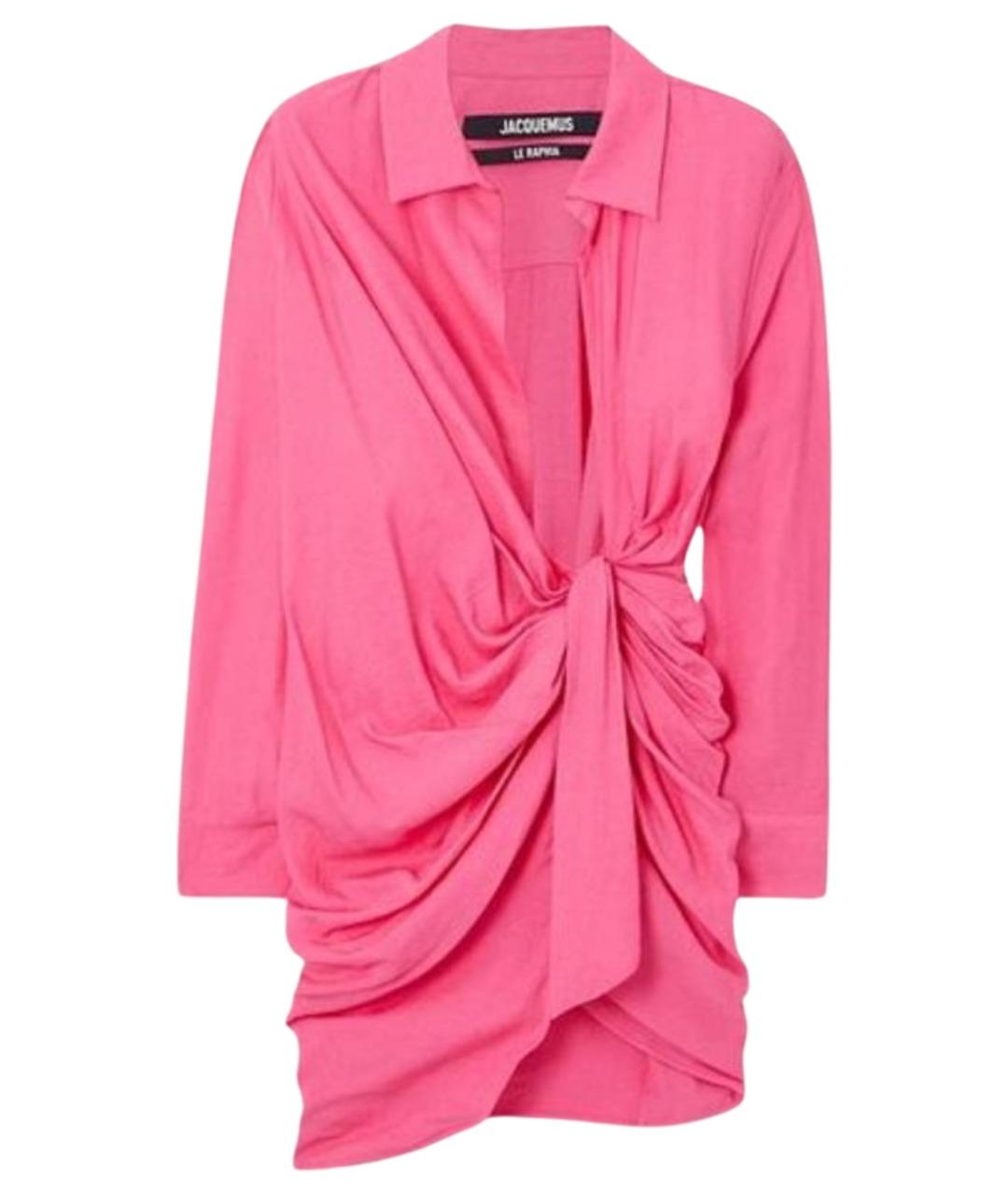 JACQUEMUS Розовое повседневное платье, фото 1