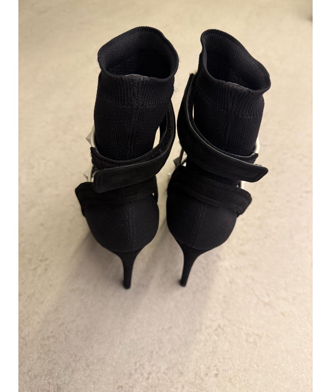 VALENTINO Черные кожаные ботильоны, фото 3