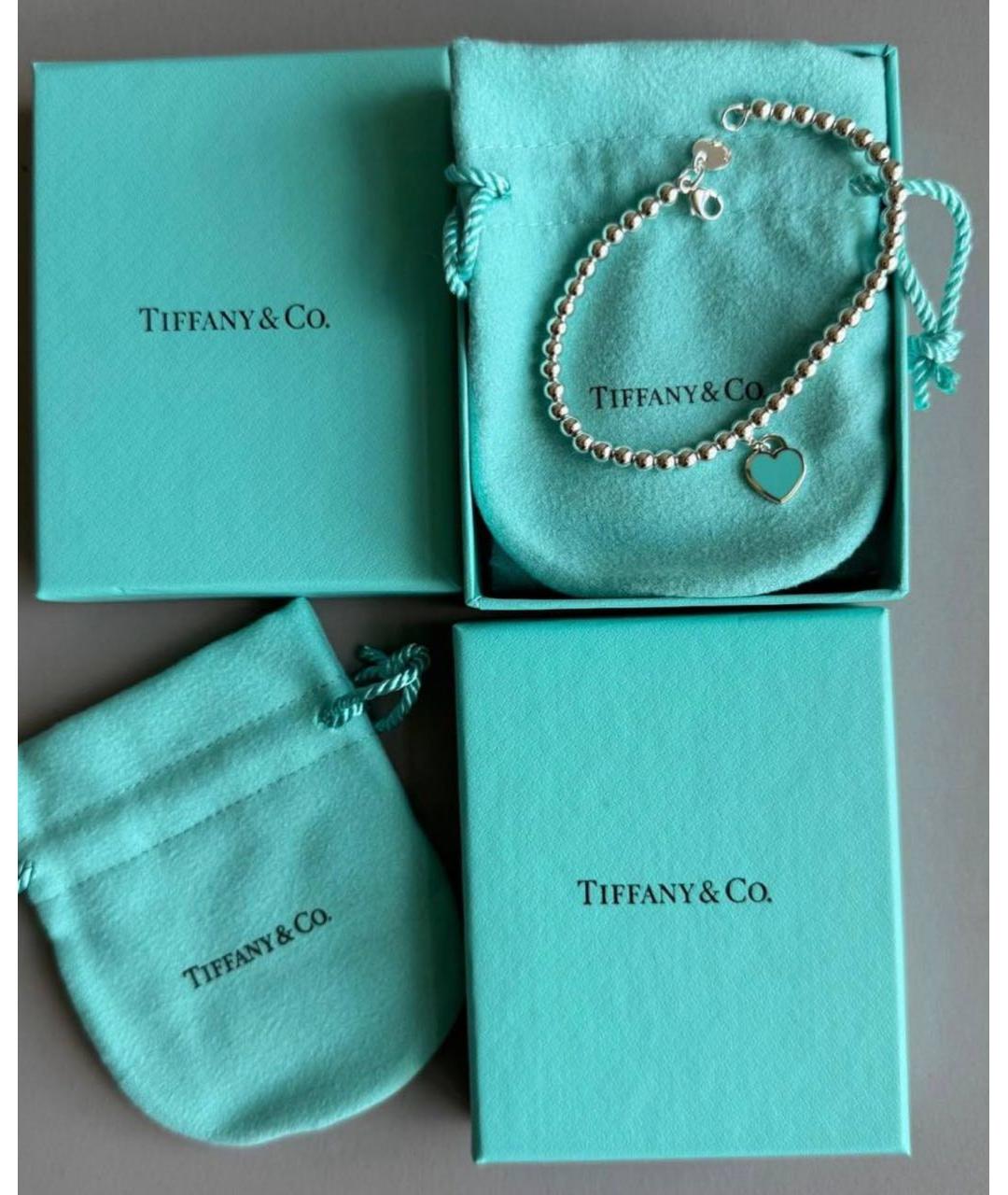 TIFFANY&CO Серебрянный серебряный браслет, фото 3