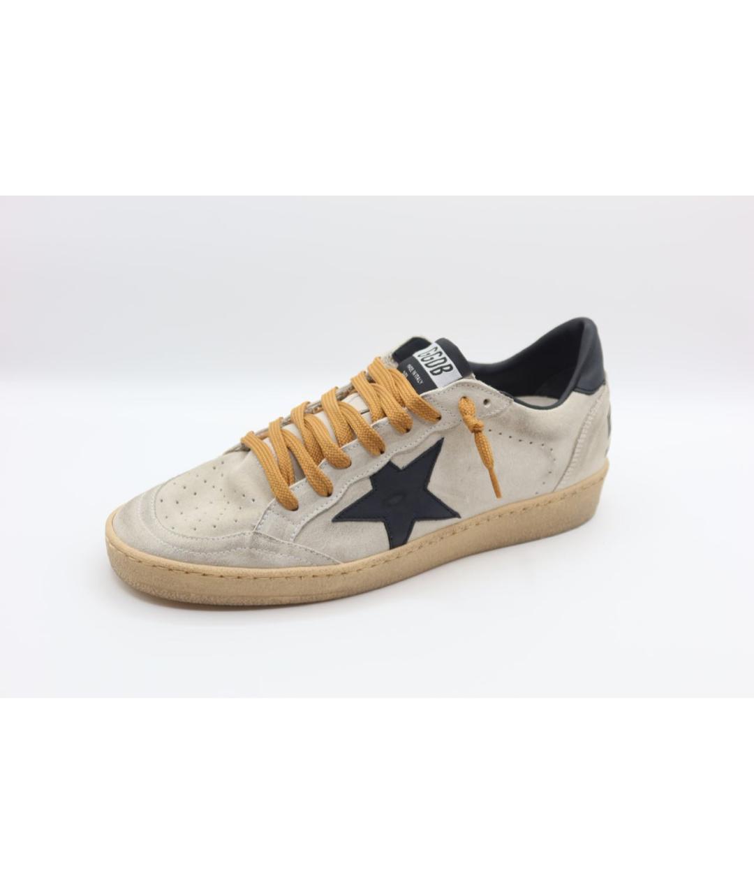 GOLDEN GOOSE DELUXE BRAND Серые замшевые высокие кроссовки / кеды, фото 3