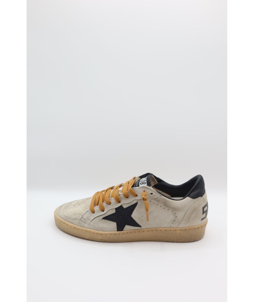 GOLDEN GOOSE DELUXE BRAND Серые замшевые высокие кроссовки / кеды, фото 9