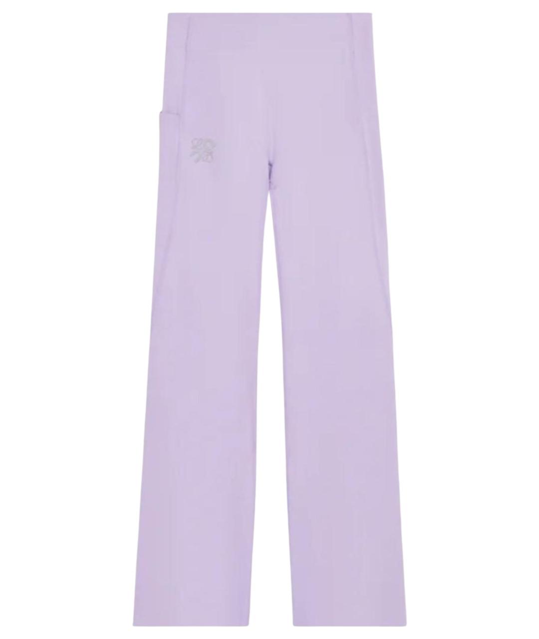 LOEWE Фиолетовые полиэстеровые спортивные брюки и шорты, фото 1