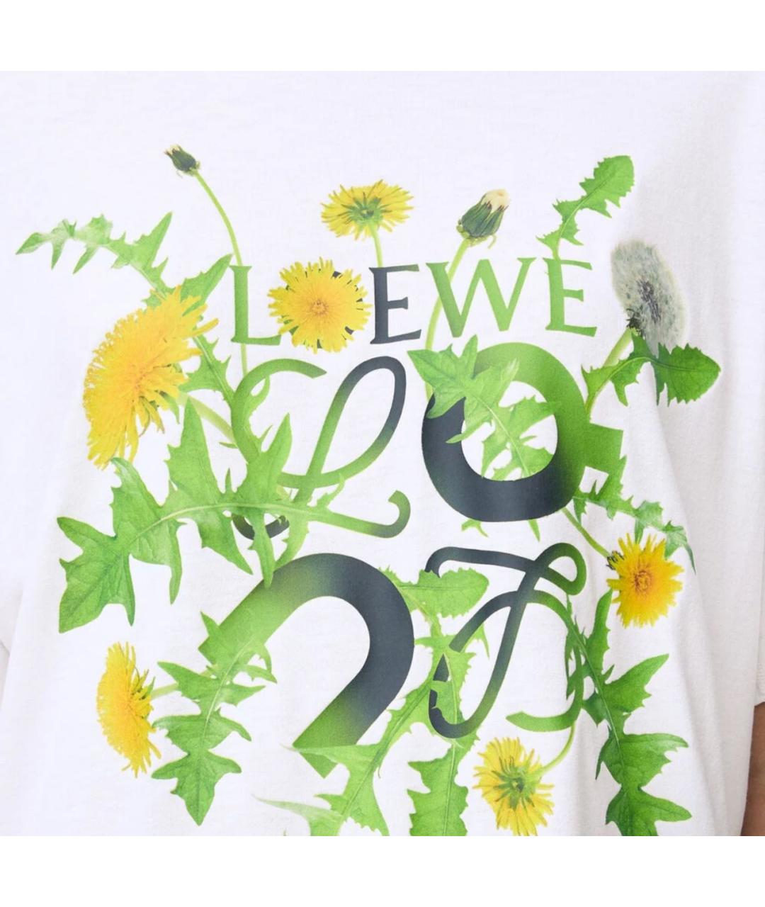 LOEWE Белая полиэстеровая футболка, фото 3