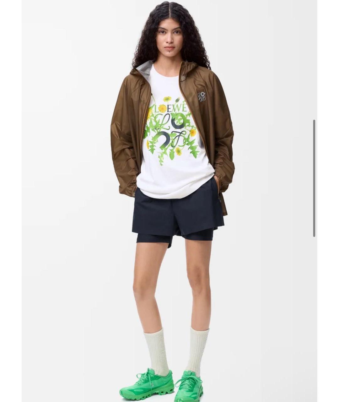 LOEWE Белая полиэстеровая футболка, фото 4