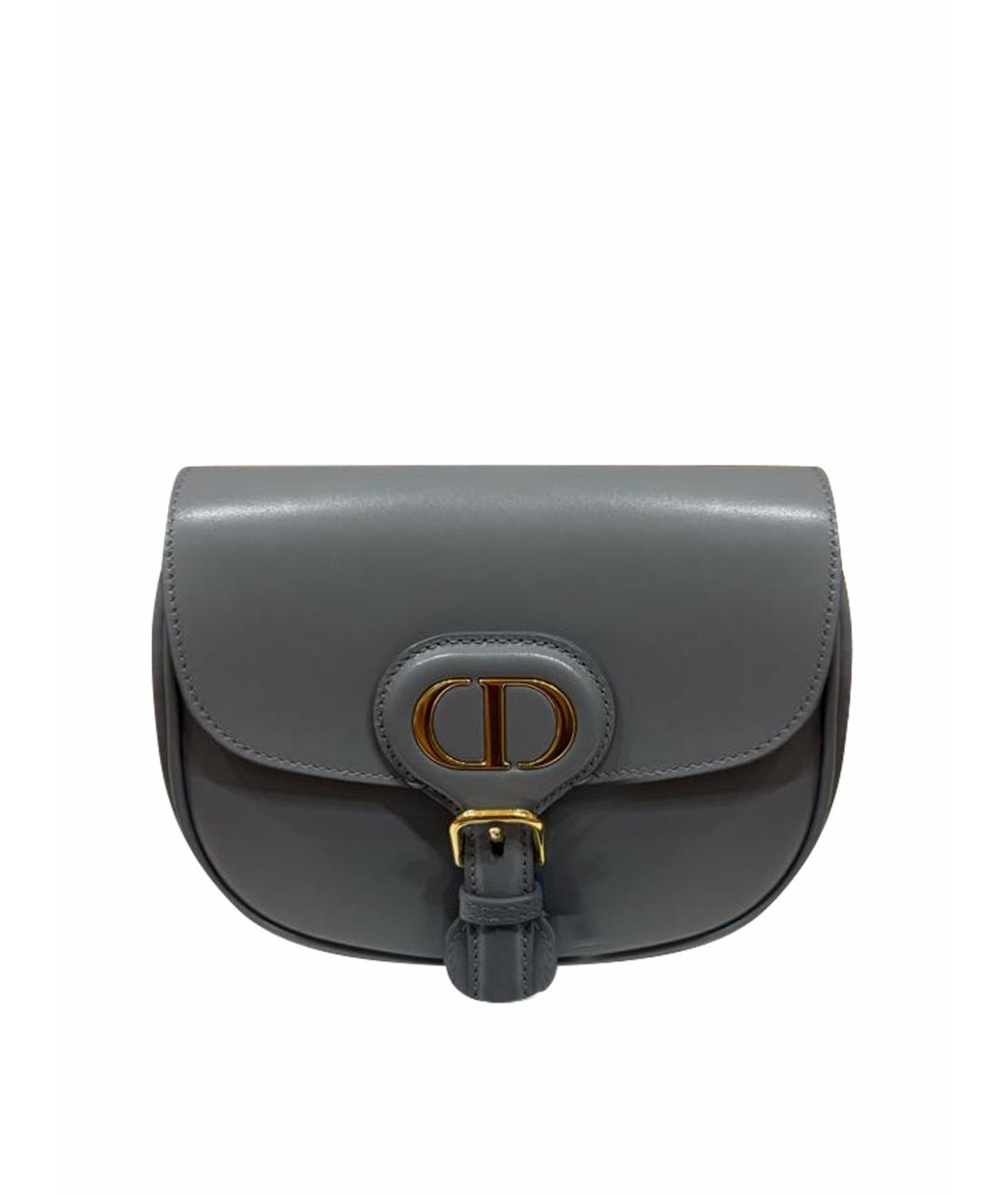 CHRISTIAN DIOR Голубая кожаная сумка через плечо, фото 1