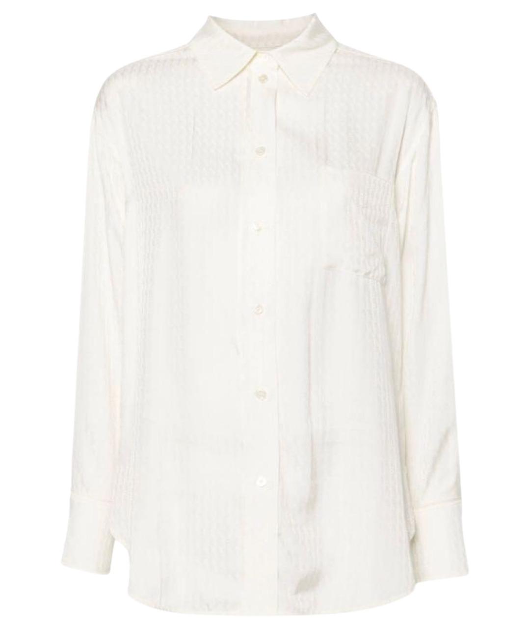 VICTORIA BECKHAM Белая вискозная рубашка, фото 4