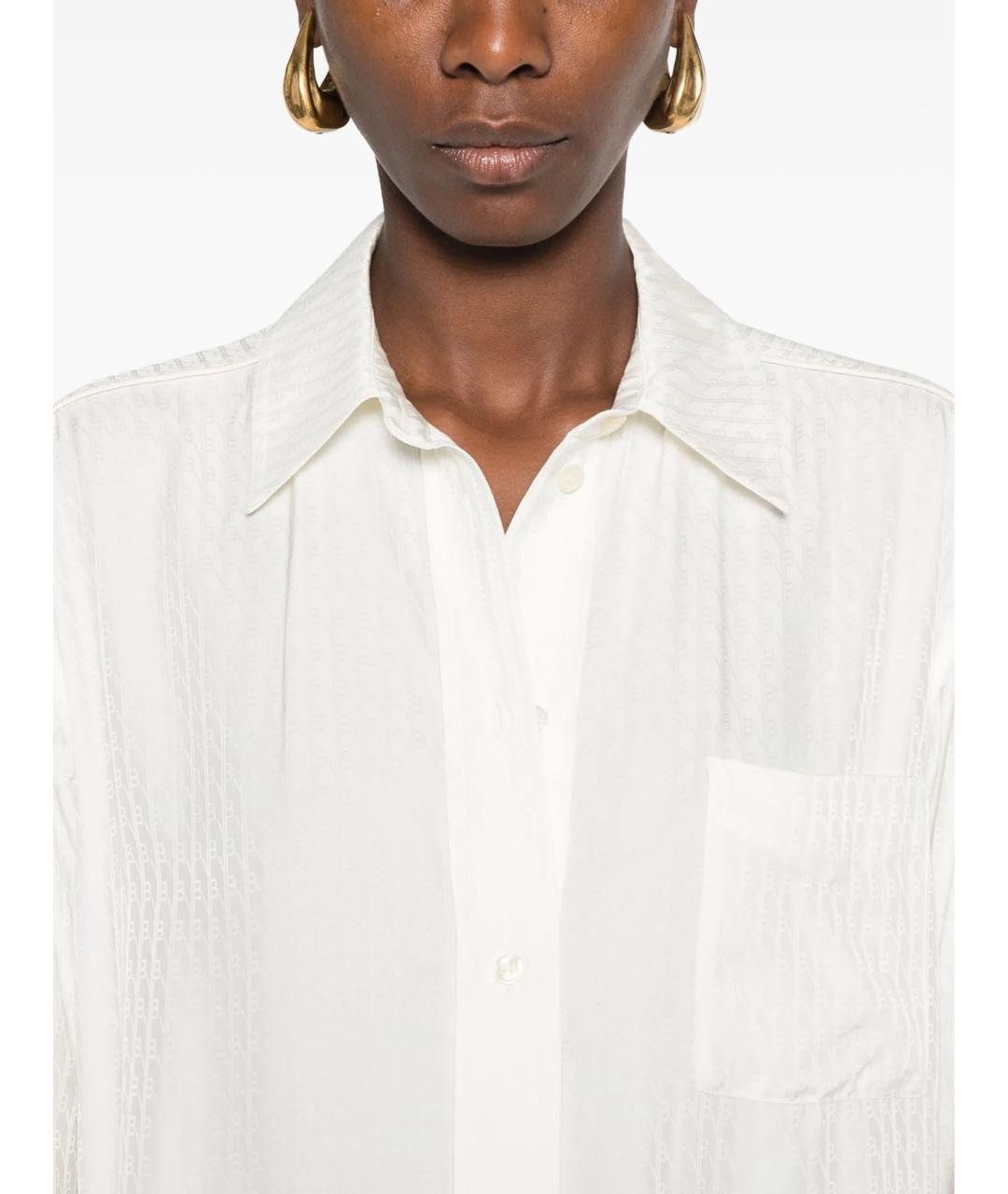 VICTORIA BECKHAM Белая вискозная рубашка, фото 3