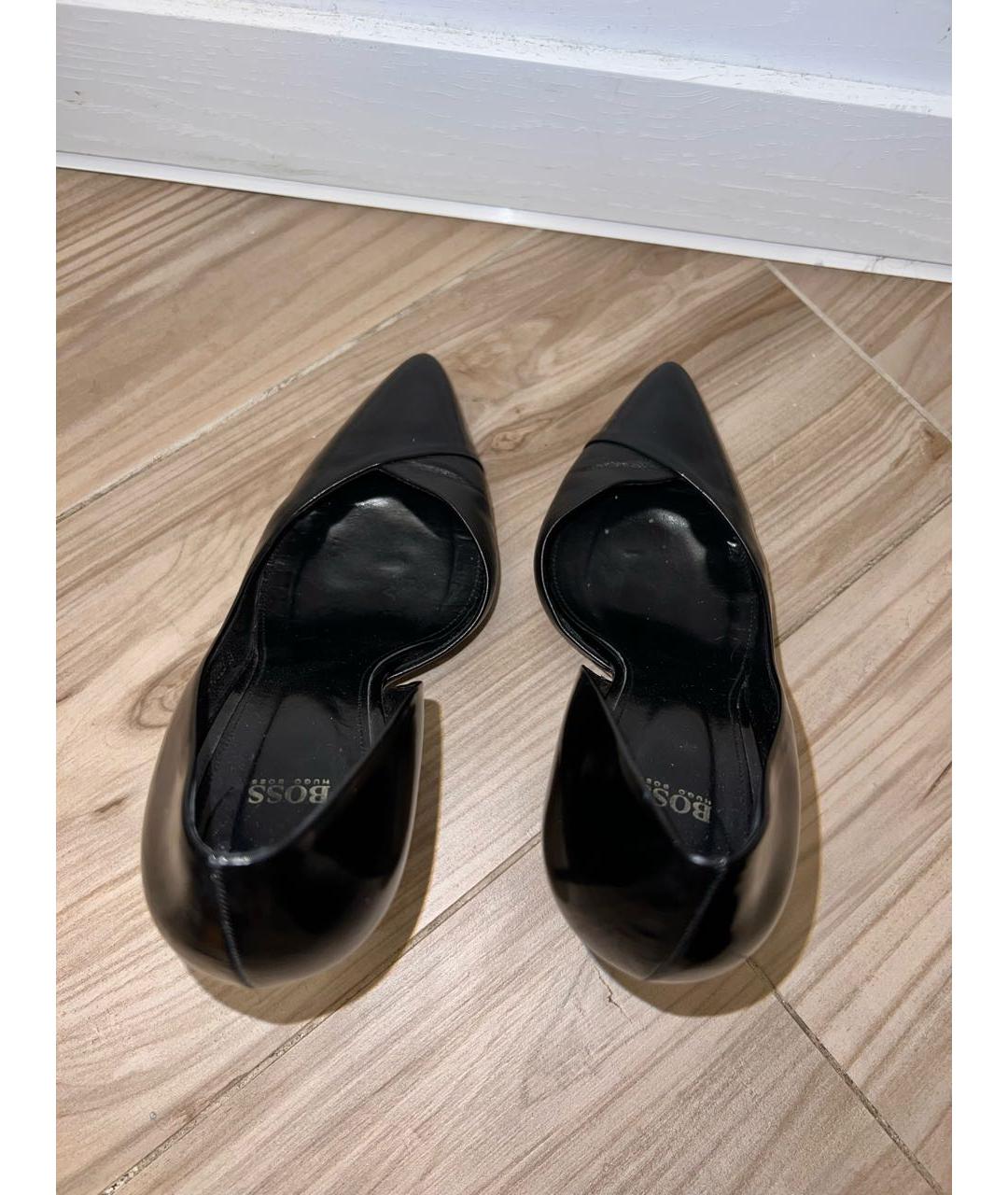 HUGO BOSS Черные кожаные туфли, фото 3