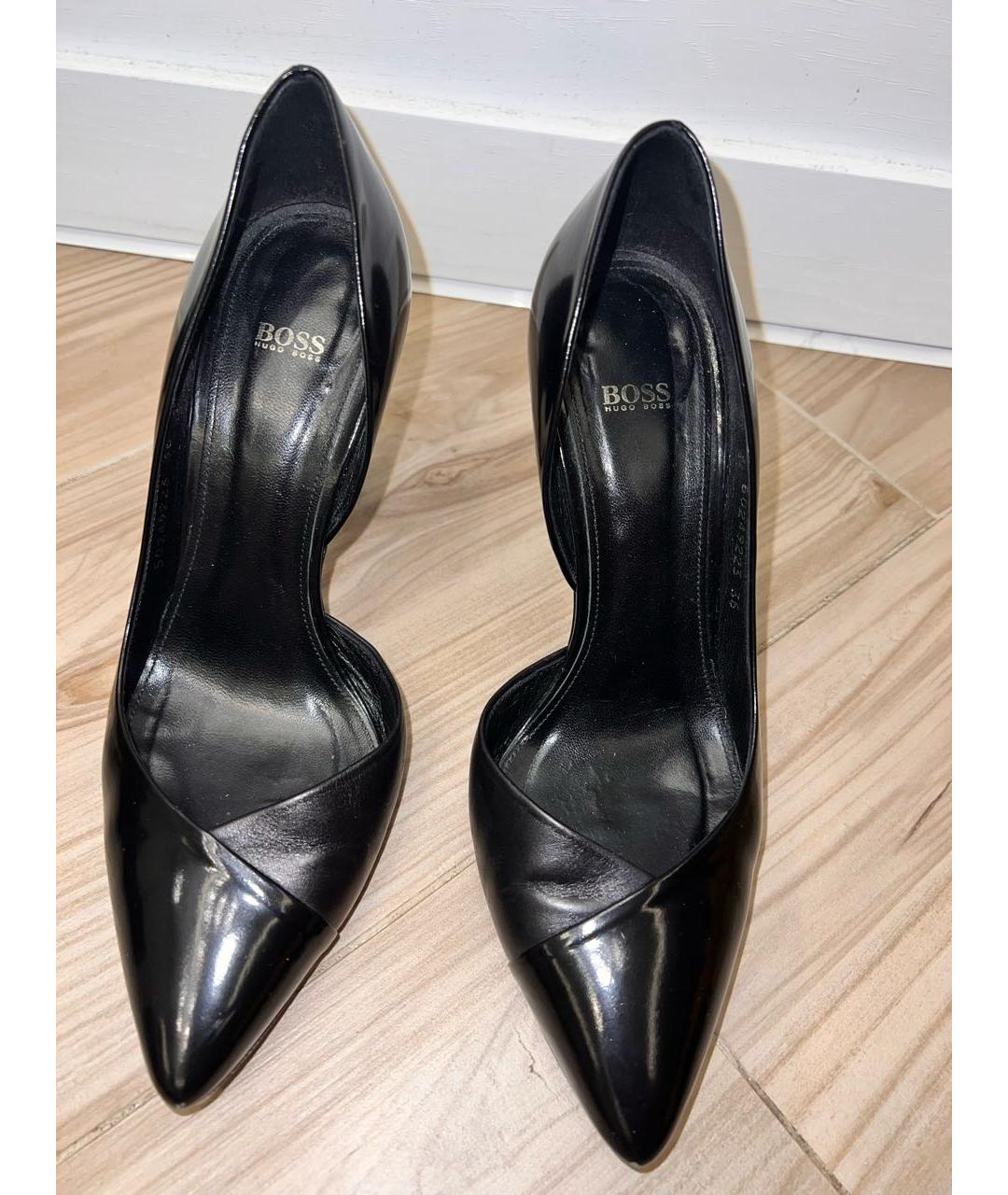 HUGO BOSS Черные кожаные туфли, фото 2