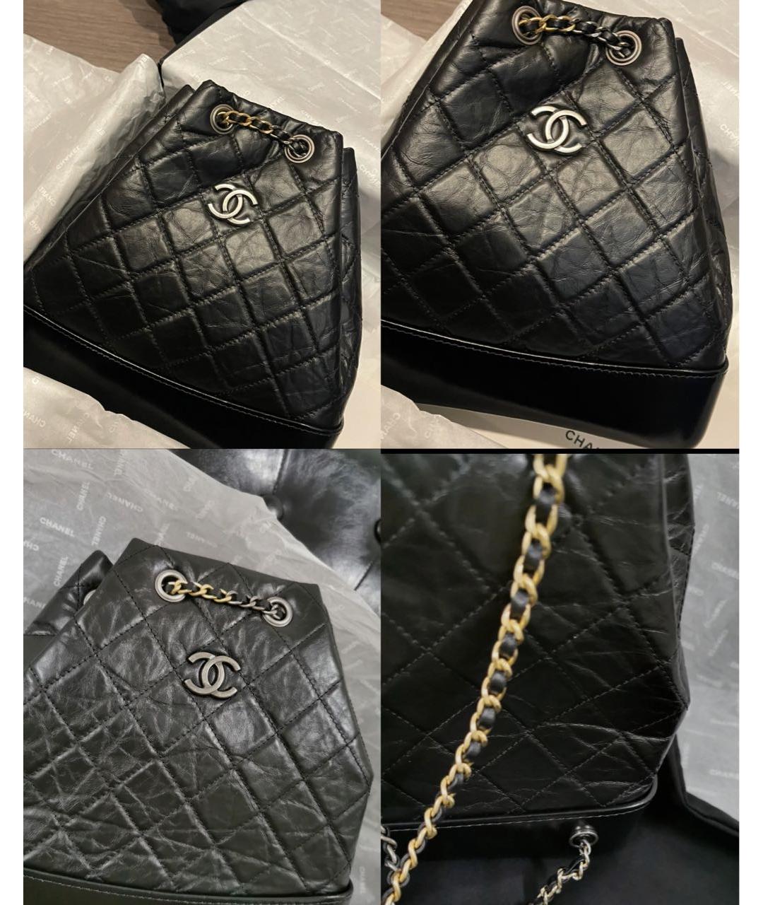 CHANEL Черный кожаный рюкзак, фото 2