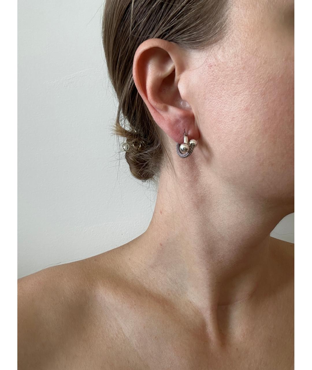 BOTTEGA VENETA Серебряные серебряные серьги, фото 5