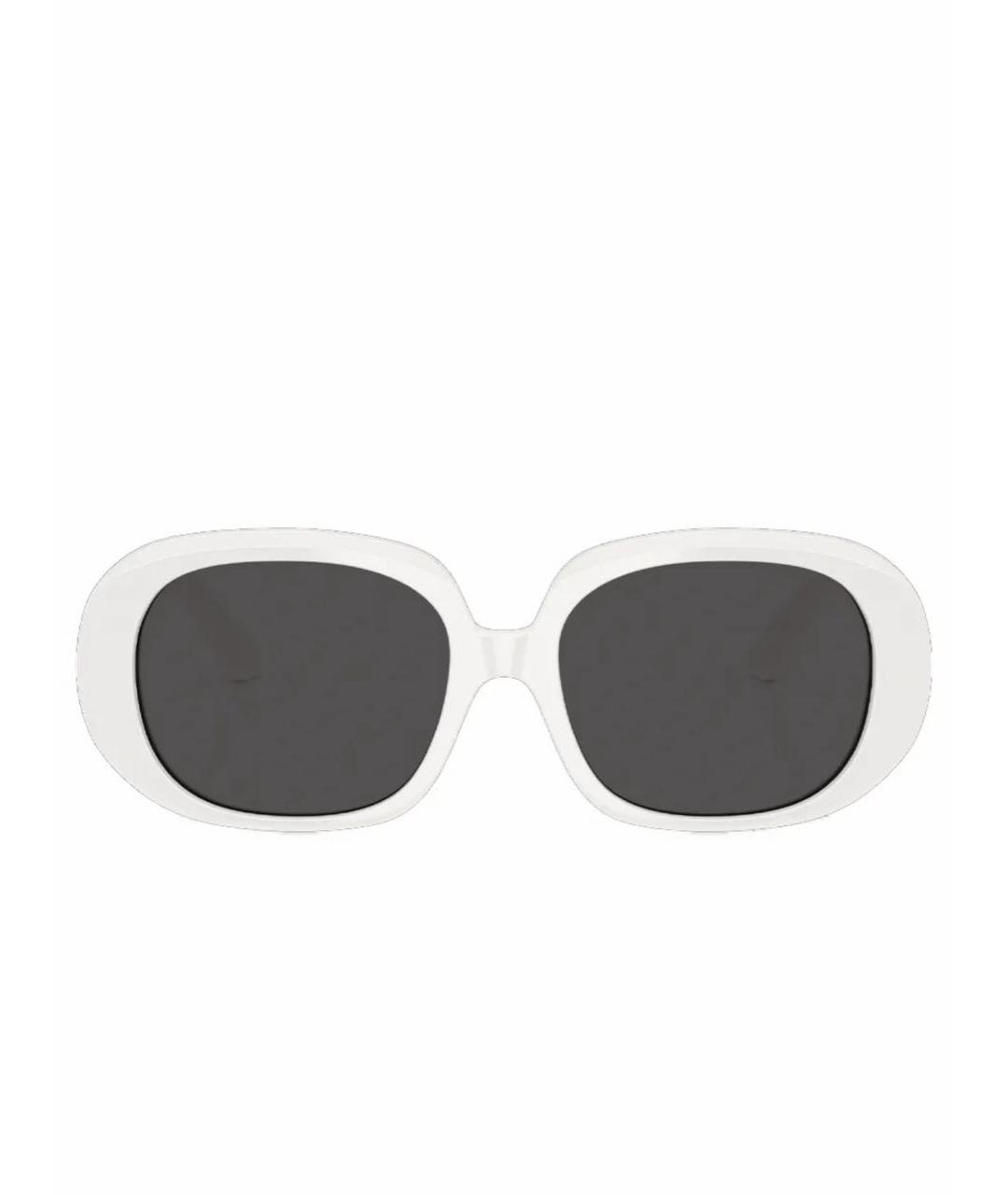 DOLCE&GABBANA Белые пластиковые солнцезащитные очки, фото 2