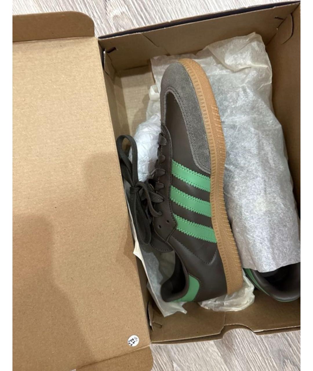 ADIDAS Серые кожаные кеды, фото 6